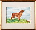 RED SETTER by Jack Dent at Ross's Online Art Auctions