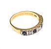 18CT GOLD SAPPHIRE AND DIAMOND RING
 at Ross's Online Art Auctions