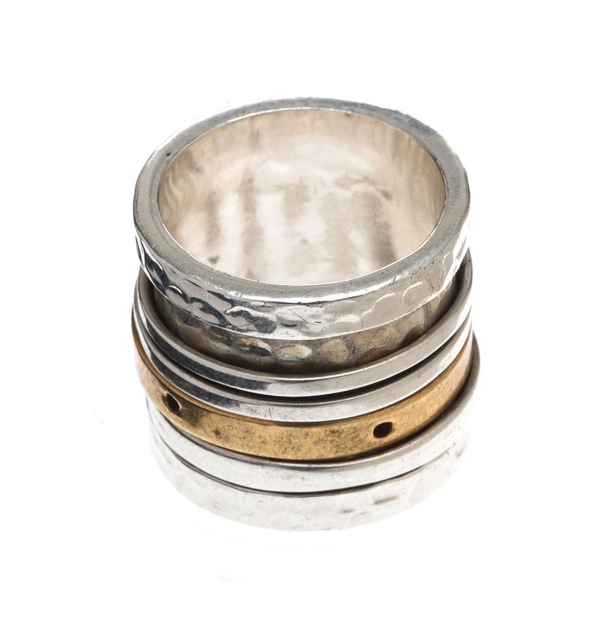 STERLING SILVER MULTI-BANDED RING at Ross's Online Art Auctions