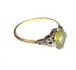 9CT GOLD PERIDOT RING at Ross's Online Art Auctions