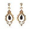 9CT GOLD SAPPHIRE EARRINGS at Ross's Online Art Auctions