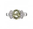 9CT WHITE GOLD PERIDOT RING at Ross's Online Art Auctions