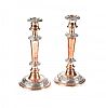 PAIR OF VICTORIAN SHEFFIELD PLATE CANDLESTICKS at Ross's Online Art Auctions