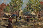 THE FRUIT MARKET by Charles J. Kelsey at Ross's Online Art Auctions