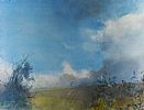 BLUE SKY & BUSH by Tom Carr HRHA HRUA at Ross's Online Art Auctions