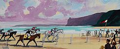 POINT TO POINT, MAGILLIGAN STRAND by Cupar Pilson at Ross's Online Art Auctions