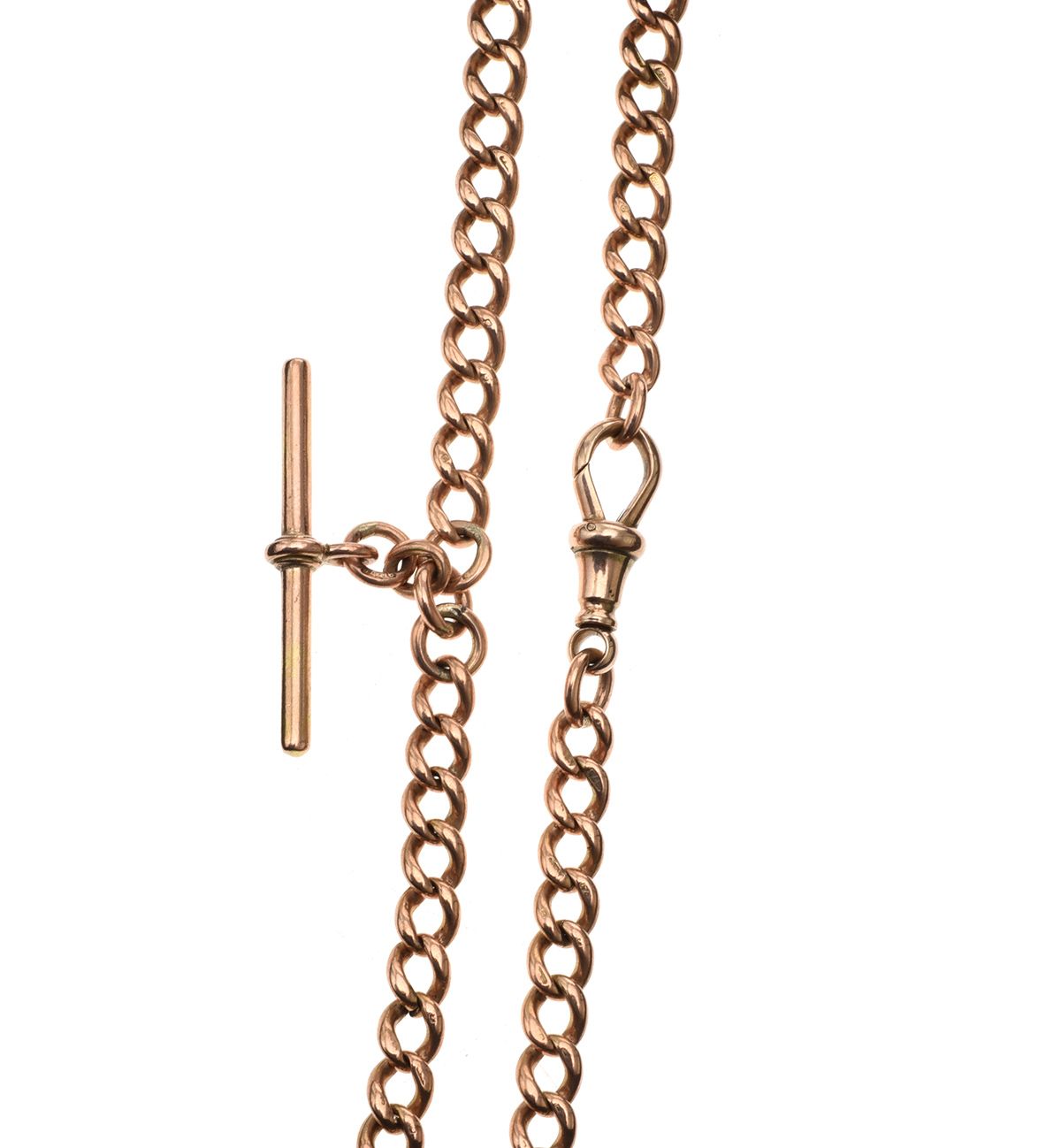 9CT ROSE GOLD ALBERT CHAIN 
 at Ross's Online Art Auctions
