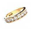 14CT GOLD HALF ETERNITY RING at Ross's Online Art Auctions