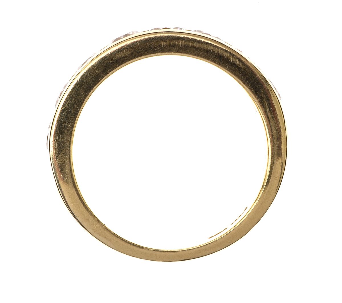 14CT GOLD HALF ETERNITY RING at Ross's Online Art Auctions