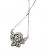 18CT WHITE GOLD DIAMOND CHERUB NECKLACE at Ross's Online Art Auctions