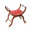 EDWARDIAN MAHOGANY CRADLE STOOL at Ross's Online Art Auctions