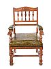 VICTORIAN OAK LIBRARY CHAIR at Ross's Online Art Auctions