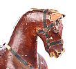VICTORIAN CHILD'S WOODEN HORSE at Ross's Online Art Auctions