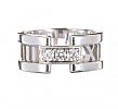 TIFFANY & CO. 18CT WHITE GOLD 'ATLAS OPEN' DIAMOND RING at Ross's Online Art Auctions