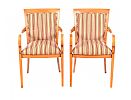 PAIR OF MAPLE ARMCHAIRS at Ross's Online Art Auctions