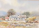 COTTAGE NEAR MUCKISH MOUNTAIN by James McConnell at Ross's Online Art Auctions