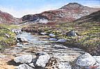 RIVER IN THE MOURNES by Sam Mateer RUA at Ross's Online Art Auctions
