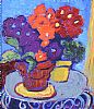 POTS, FLOWERS & TABLE by Robert Ellison at Ross's Online Art Auctions