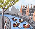CANAL BOATS by John Ormsby at Ross's Online Art Auctions