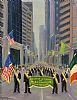 SAINT PATRICKS DAY, NEW YORK by Sean Loughrey at Ross's Online Art Auctions