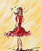 DANCER IN A RED DRESS by Hennesy at Ross's Online Art Auctions