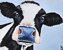 CURIOUS COW by Irish School at Ross's Online Art Auctions