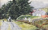 COTTAGE IN THE MOURNES by Sam Mateer RUA at Ross's Online Art Auctions