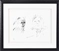 BASIL BLACKSHAW & PAUL YATES by Basil Blackshaw HRHA HRUA at Ross's Online Art Auctions