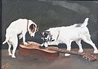 JACK RUSSELLS & A GUITAR by W.B. Volans at Ross's Online Art Auctions