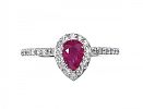 PLATINUM RUBY AND DIAMOND RING at Ross's Online Art Auctions