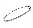 9CT WHITE GOLD DIAMOND BANGLE at Ross's Online Art Auctions