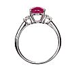 PLATINUM RUBY AND DIAMOND RING at Ross's Online Art Auctions