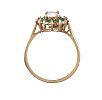 9CT GOLD EMERALD AND OPAL RING at Ross's Online Art Auctions
