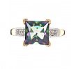 9CT GOLD MYSTIC TOPAZ AND DIAMOND RING at Ross's Online Art Auctions