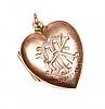9CT ROSE GOLD LOCKET at Ross's Online Art Auctions