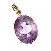 9CT GOLD AMETHYST PENDANT at Ross's Online Art Auctions