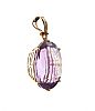 9CT GOLD AMETHYST PENDANT at Ross's Online Art Auctions
