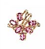 9CT GOLD PINK TOPAZ RING at Ross's Online Art Auctions