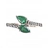STERLING SILVER EMERALD RING at Ross's Online Art Auctions