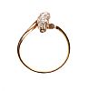 14CT ROSE GOLD DIAMOND RING at Ross's Online Art Auctions