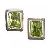 STERLING SILVER PERIDOT EARRINGS at Ross's Online Art Auctions