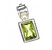 STERLING SILVER PERIDOT PENDANT at Ross's Online Art Auctions