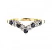 18CT GOLD SAPPHIRE AND DIAMOND BAND at Ross's Online Art Auctions