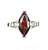9CT GOLD GARNET AND CUBIC ZIRCONIA RING at Ross's Online Art Auctions