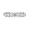 18CT WHITE GOLD SEVEN STONE DIAMOND RING at Ross's Online Art Auctions