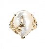 9CT GOLD MOTHER OF PEARL RING at Ross's Online Art Auctions