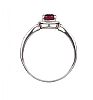 9CT WHITE GOLD GARNET AND DIAMOND RING at Ross's Online Art Auctions