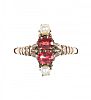 VICTORIAN 15CT GOLD RUBY AND PEARL RING at Ross's Online Art Auctions