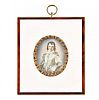 ANTIQUE IVORY FRAMED MINIATURE at Ross's Online Art Auctions