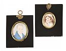 TWO ANTIQUE FRAMED MINIATURES at Ross's Online Art Auctions